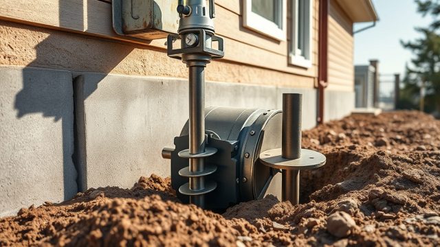Helical Piers for Cracked Foundation Walls: A Complete Guide