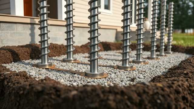 Helical Piers and Moisture: Managing Water Around Piers for Longevity