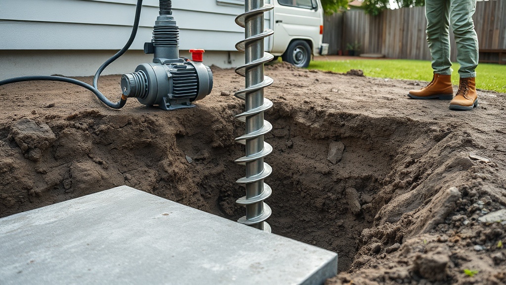 Helical Piers for Under-Slab Foundations: Application Guide for Homeowners